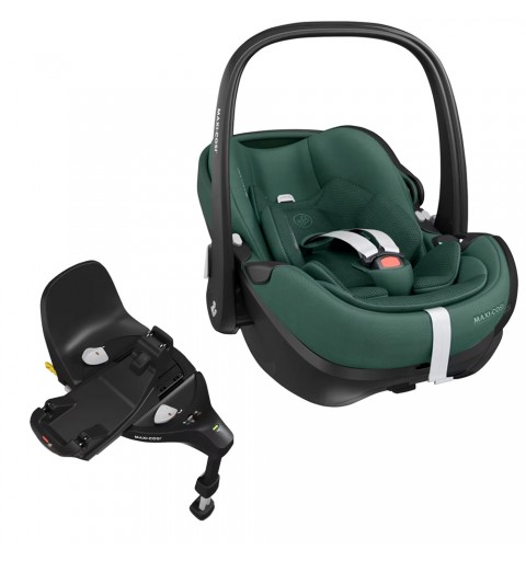 Maxi-Cosi Pebble 360 PRO 2 - rozkładany, obrotowy fotelik samochodowy, zestaw z bazą 0-13 kg | Essential Green